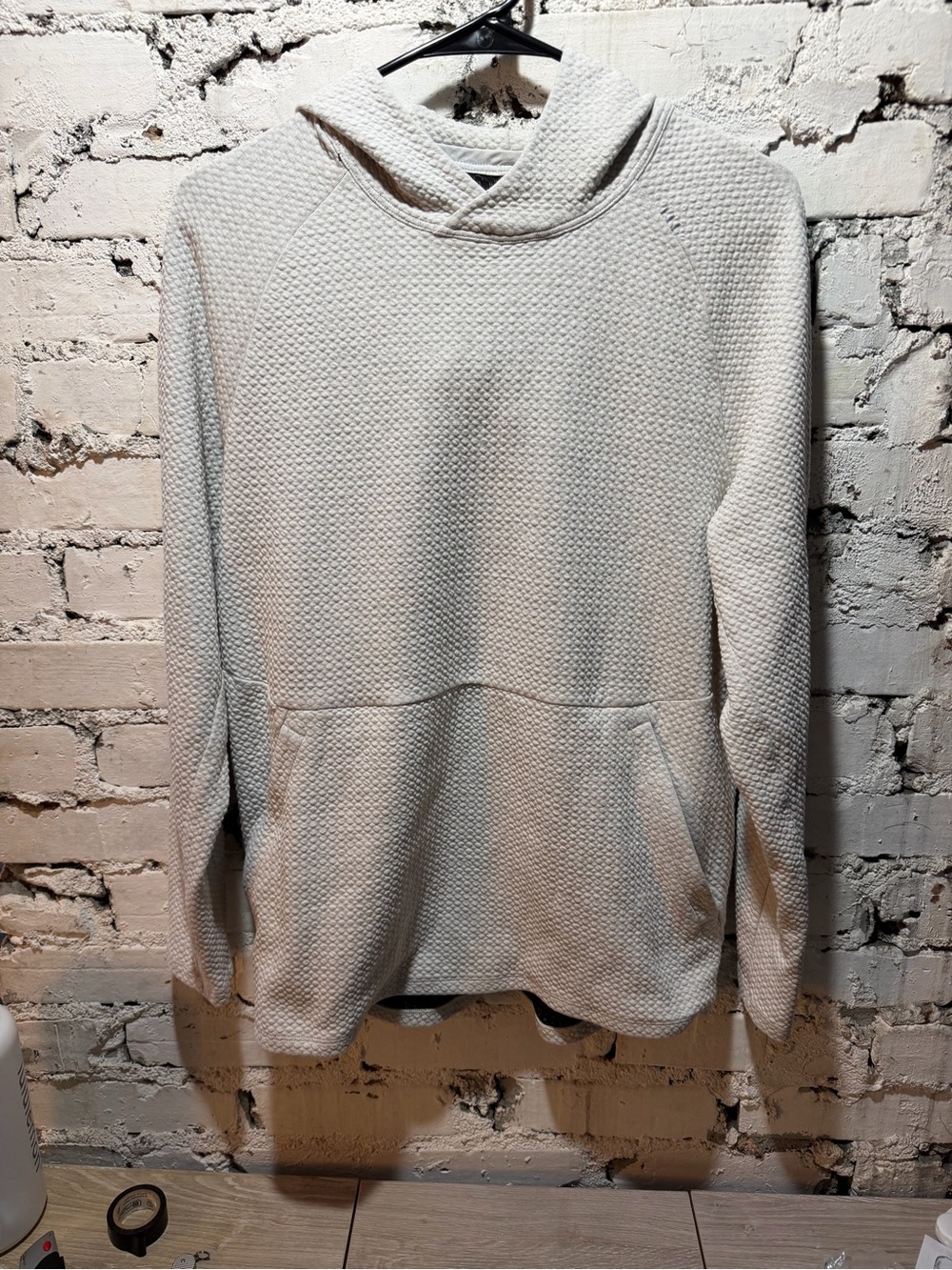 Textured Double-Knit Cotton Hoodie